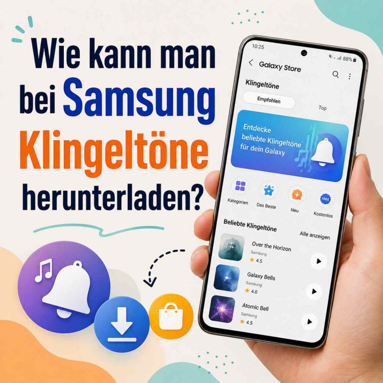Wie kann man bei Samsung Klingeltöne herunterladen?